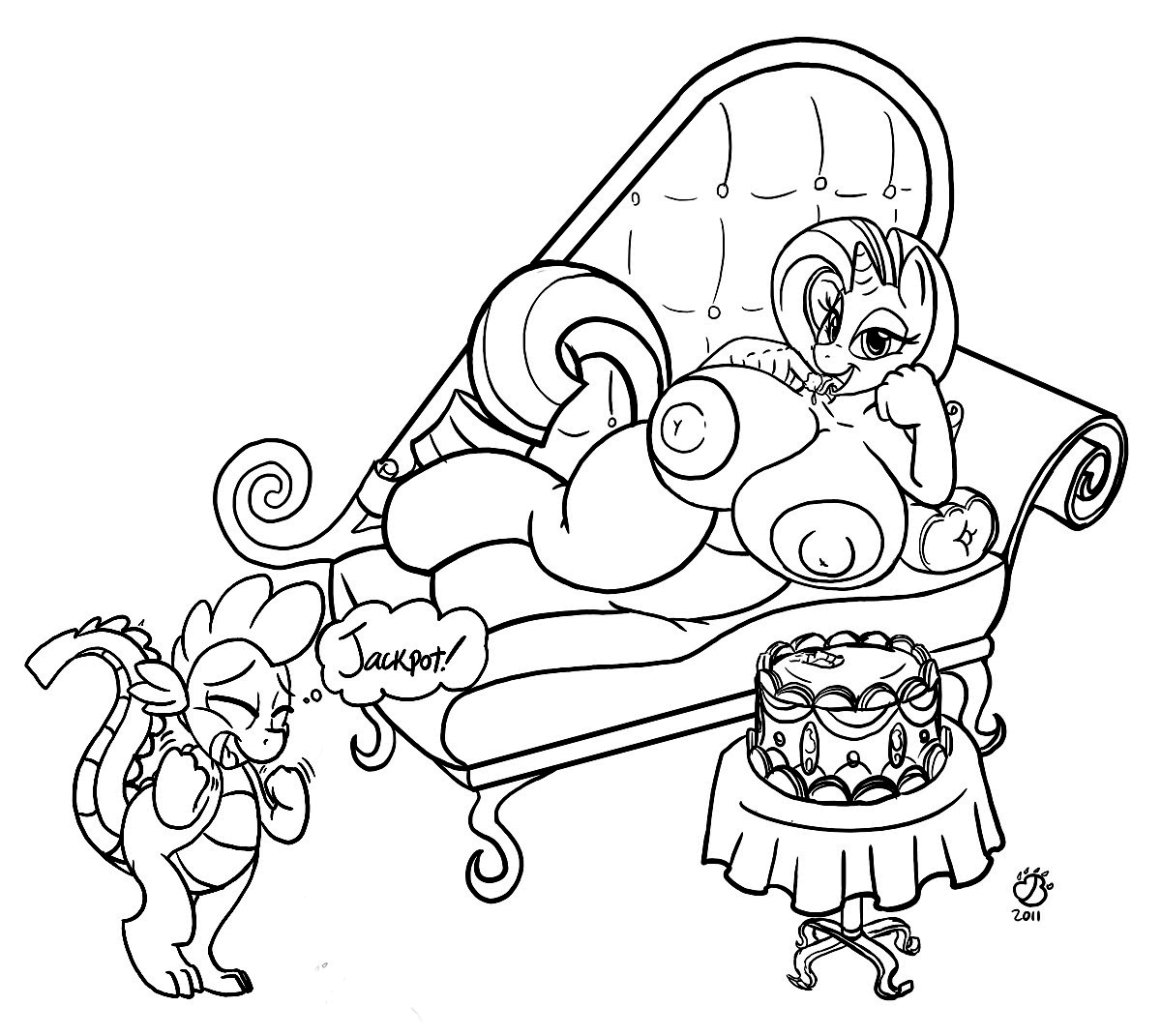 Rule34 – If it exists, there is porn of it / badgerben, rarity (mlp), spike (mlp) / 70377