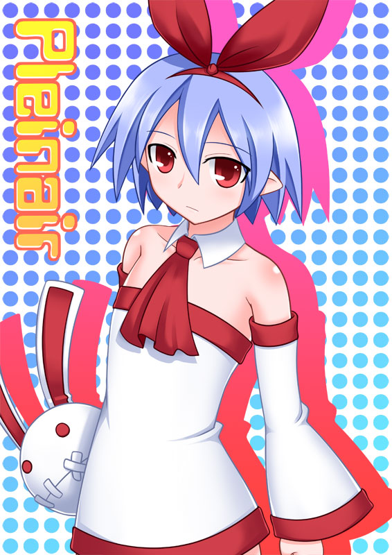 john (nakoto), pleinair, usagi-san, disgaea, nippon ichi, original, 1girl, character name, female focus, pointy ears, rabbit, solo, stuffed animal, stuffed rabbit, stuffed toy