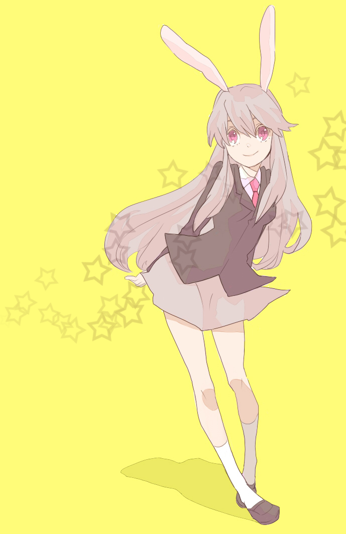 hagiko, reisen udongein inaba, touhou, bad id, bad pixiv id, 1girl, animal ears, female focus, full body, long hair, rabbit ears, solo, standing
