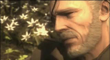 big boss, metal gear (series), metal gear solid, metal gear solid 4: guns of the patriots, animated, animated gif, lowres, spoilers, 2boys, 3d, multiple boys, subtitled