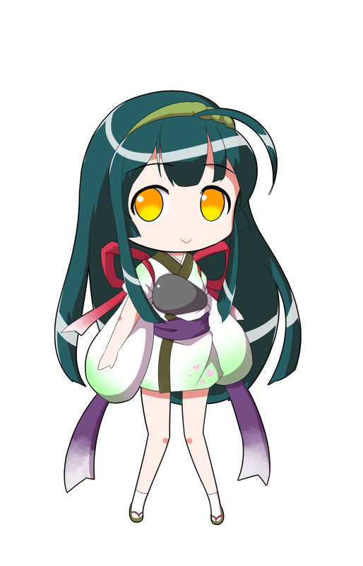 dairi, touhoku zunko, voiceroid, commentary request, large variant set, variant set, 1girl, animal print, armor, blush, breastplate, butterfly print, full body, gradient ribbon, green hair, green hairband, green kimono, hairband, japanese clothes, kimono, long hair, purple sash, red ribbon, ribbon, sandals, sash, socks, solo, standing, tachi-e, transparent background, two-tone kimono, very long hair, white kimono, white socks