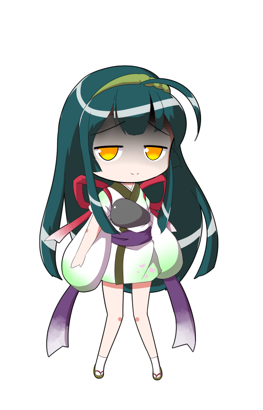 dairi, touhoku zunko, voiceroid, commentary request, large variant set, variant set, 1girl, animal print, armor, blush, breastplate, butterfly print, full body, gradient ribbon, green hair, green hairband, green kimono, hairband, japanese clothes, kimono, long hair, purple sash, red ribbon, ribbon, sandals, sash, socks, solo, standing, tachi-e, transparent background, two-tone kimono, very long hair, white kimono, white socks
