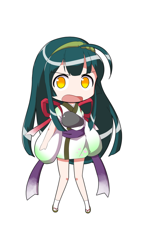 dairi, touhoku zunko, voiceroid, commentary request, large variant set, variant set, 1girl, animal print, armor, breastplate, butterfly print, full body, gradient ribbon, green hair, green hairband, green kimono, hairband, japanese clothes, kimono, long hair, purple sash, red ribbon, ribbon, sandals, sash, socks, solo, standing, tachi-e, transparent background, two-tone kimono, very long hair, white kimono, white socks