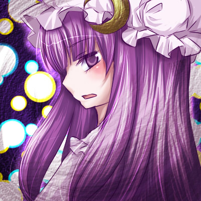 miyoshi, patchouli knowledge, touhou, lowres, 1girl, female focus, long hair, purple eyes, purple hair, solo