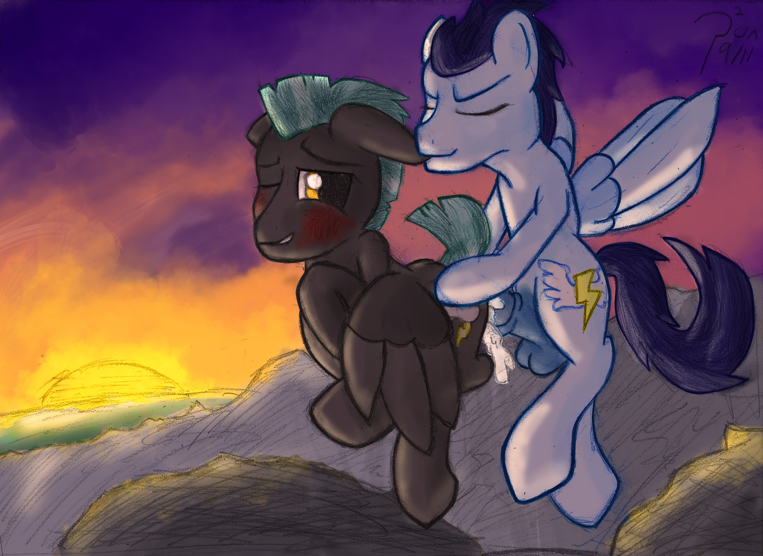 Rule34 – If it exists, there is porn of it / pun-pun, soarin (mlp), thunderlane (mlp), wonderbolts (mlp) / 72437