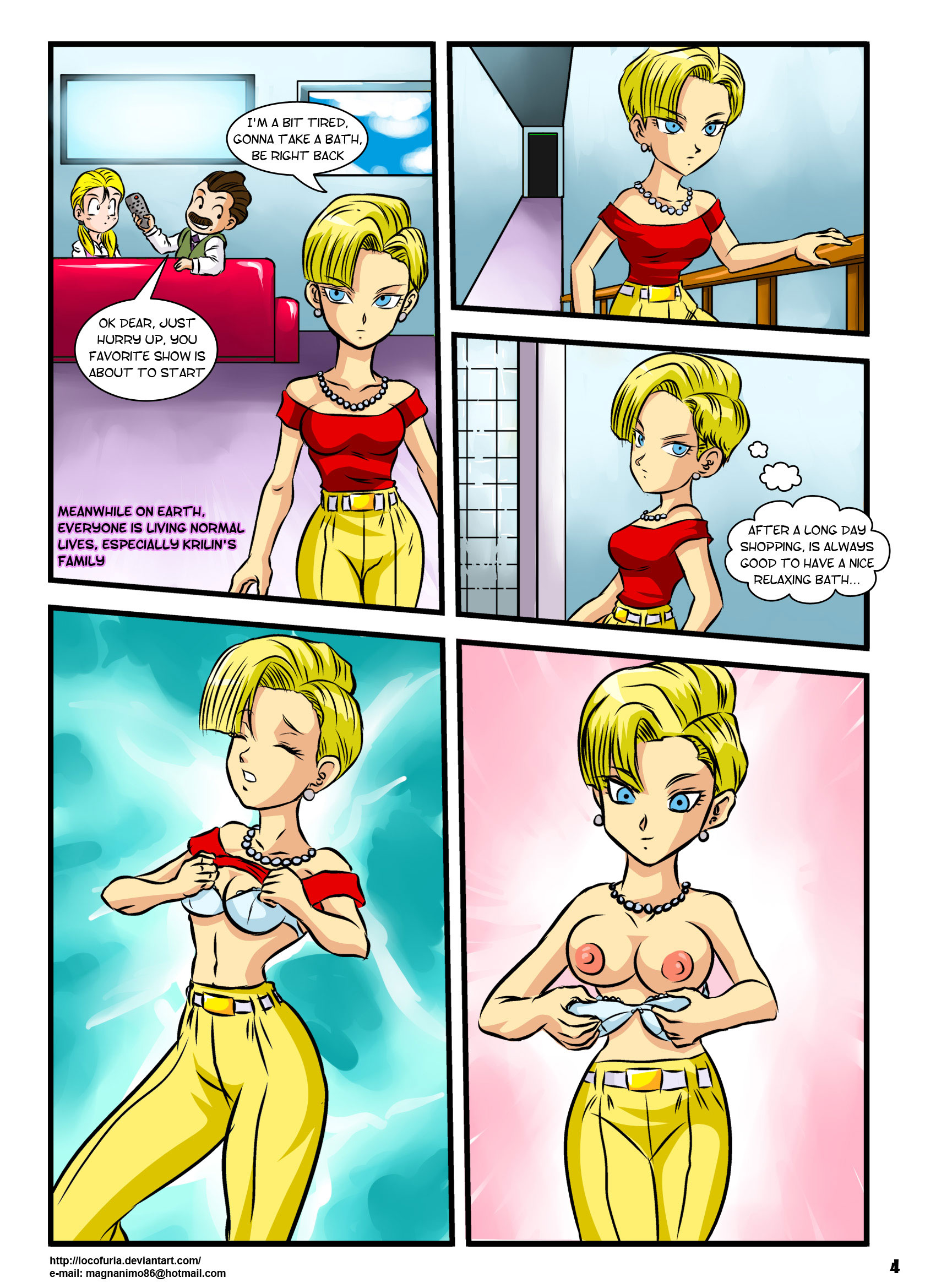Rule34 – If it exists, there is porn of it / locofuria, android 18, krillin, marron / 73143