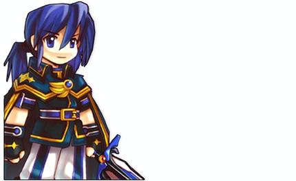 ronan erudon, grand chase, lowres, blue eyes, blue hair