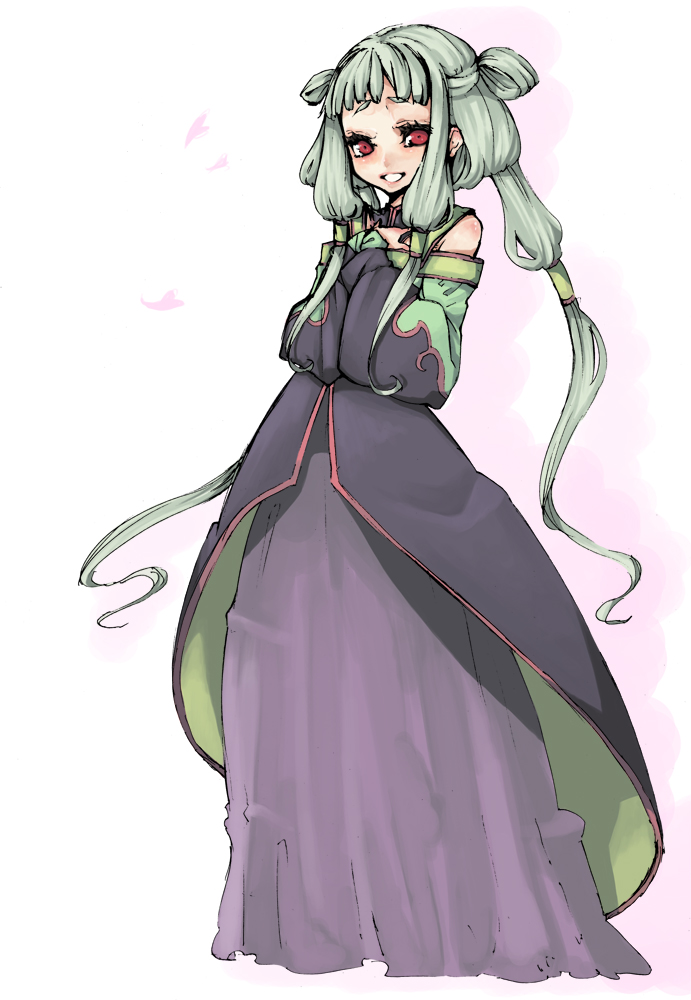 tianzi, code geass, silver hair, tagme, 00s, chinese clothes, red eyes, solo