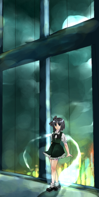 watase (pixiv), konpaku youmu, konpaku youmu (ghost), touhou, bad id, bad pixiv id, 1girl, female focus, ghost, hitodama, solo