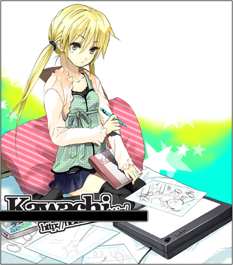 kabu (kabuteri), sanzen'in nagi, hayate no gotoku!, tagme, 00s, blonde hair, thighhighs, twintails