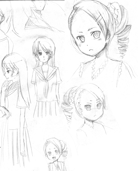 aoi (mayoism), kamura reiri, sherwood, kaibutsu oujo, 00s, sketch
