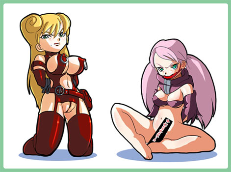 higashiyama (higashiyama honpo l.t.d), adette kistler, cynthia lane, overman king gainer, lowres, 00s, 2girls, bdsm, bit gag, bondage, bound, censored, female focus, gag, gagged, multiple girls, thighhighs