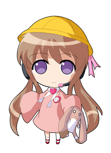 dairi, tsukuyomi ai, voiceroid, commentary request, large variant set, lowres, variant set, 1girl, asymmetrical legwear, brooch, brown hair, dress, full body, hat, headset, heart, heart brooch, holding, holding stuffed toy, jewelry, long hair, pink dress, red shoes, school hat, shoes, sleeves past fingers, sleeves past wrists, socks, solo, standing, stuffed toy, tachi-e, transparent background, twintails, uneven legwear, white socks, wide sleeves