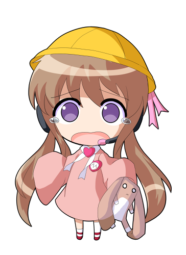dairi, tsukuyomi ai, voiceroid, commentary request, large variant set, lowres, variant set, 1girl, asymmetrical legwear, brooch, brown hair, dress, full body, hat, headset, heart, heart brooch, holding, holding stuffed toy, jewelry, long hair, pink dress, red shoes, school hat, shoes, sleeves past fingers, sleeves past wrists, socks, solo, standing, stuffed toy, tachi-e, transparent background, twintails, uneven legwear, white socks, wide sleeves