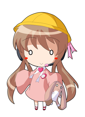 dairi, tsukuyomi ai, voiceroid, commentary request, large variant set, lowres, variant set, 1girl, asymmetrical legwear, brooch, brown hair, dress, full body, hat, headset, heart, heart brooch, holding, holding stuffed toy, jewelry, long hair, pink dress, red shoes, school hat, shoes, sleeves past fingers, sleeves past wrists, socks, solo, standing, stuffed toy, tachi-e, transparent background, twintails, uneven legwear, white socks, wide sleeves