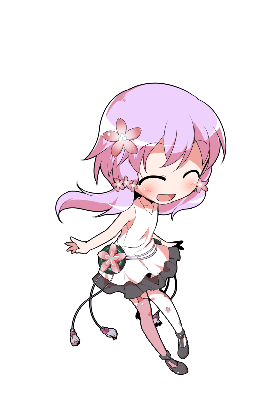 dairi, yuzuki yukari, yuzuki yukari (onn), yuzuki yukari (vocaloid4), vocaloid, voiceroid, commentary request, large variant set, variant set, 1girl, asymmetrical legwear, black shoes, black skirt, chibi, chibi only, collarbone, dress, flower, full body, hair between eyes, hair flower, hair ornament, hair ribbon, long sleeves, mismatched legwear, pantyhose, purple hair, ribbon, shoes, short hair with long locks, sidelocks, skirt, solo, tachi-e, transparent background, tress ribbon, white dress