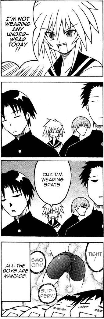 kanato, pugyuru, hard-translated, long image, tall image, third-party edit, translated, 00s, 1girl, 4boys, 4koma, ass, bike shorts, comic, greyscale, kanato (pugyuru), monochrome, multiple boys, spandex