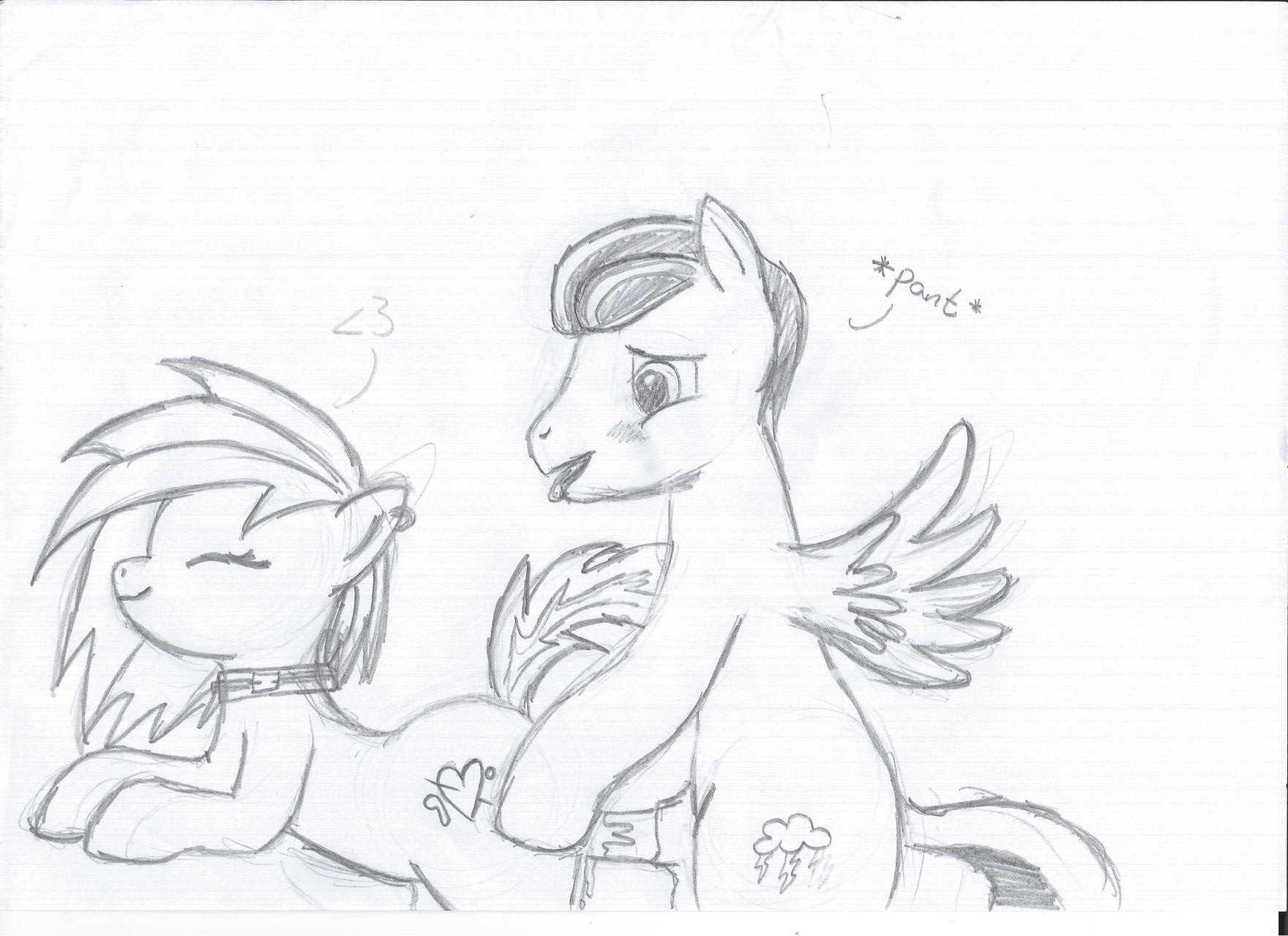 Rule34 – If it exists, there is porn of it / agge, aggerey, cielo, cielorey, original character, rey (pony) / 76483