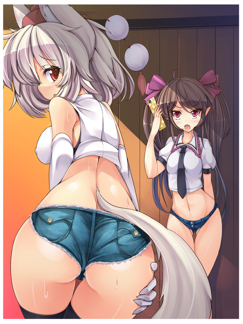 Rule34 – If it exists, there is porn of it / torisan, hatate himekaidou, momiji inubashiri / 76694