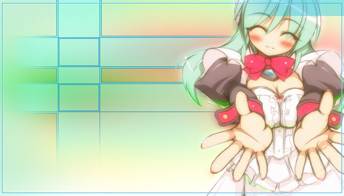 mel/a, melmaid, tagme, blue hair, blush, handheld game console, maid, playstation portable, psp wallpaper, smile