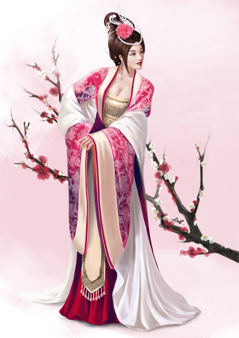 tagme, china dress, chinese clothes, dress, flower