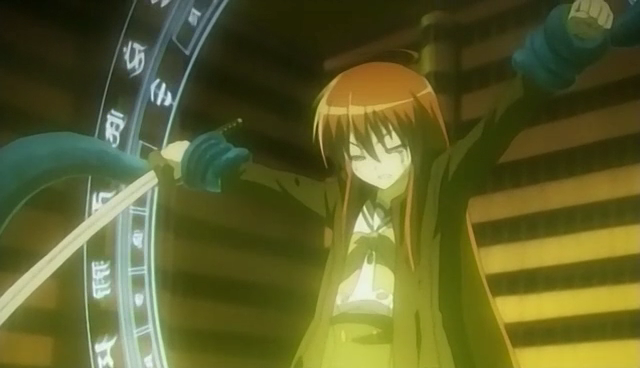 shana, shakugan no shana, 00s, flame haze, octogram, school uniform, serafuku, solo, tentacles