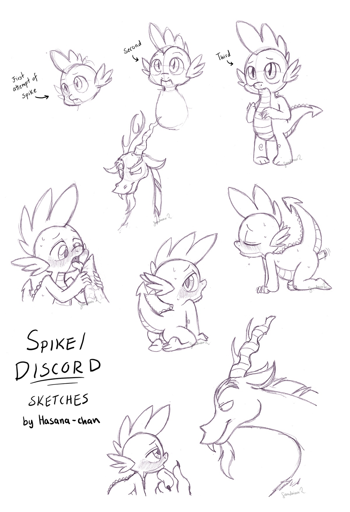 Rule34 – If it exists, there is porn of it / hasana-chan, discord (mlp), spike (mlp) / 77611