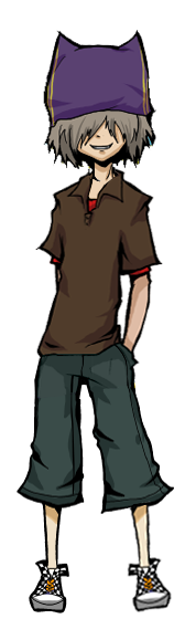 lamiu, luka, 1boy, hat, laughing, male focus, salamander, solo