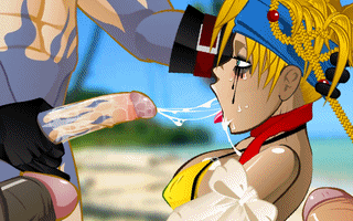 rikku (ff10), final fantasy, brother, hand on head, animated, animated gif, lowres, blonde hair, blue eyes, bouncing breasts, breasts, bukkake, cum, cum explosion, cum in nose, cum on body, cum on breasts, cum on hair, cum on upper body, cum string, facial, fellatio, group sex, huge breasts, huge penis, incest, irrumatio, long hair, makeup, open mouth, oral, orgasm, outdoors, penis, sex, siblings, tongue, uncensored