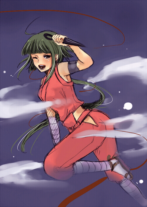 masaki (celesta), nagase kaede, mahou sensei negima!, tagme, 00s, japanese clothes, ninja, solo