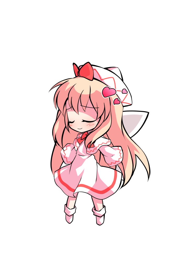 dairi, lily white, touhou, commentary request, large variant set, variant set, 1girl, a-pose, blonde hair, capelet, chibi, chibi only, dress, full body, hair between eyes, hat, legs apart, long hair, neck ribbon, red ribbon, ribbon, socks, solo, tachi-e, transparent background, white capelet, white dress, white hat, white socks, wide sleeves