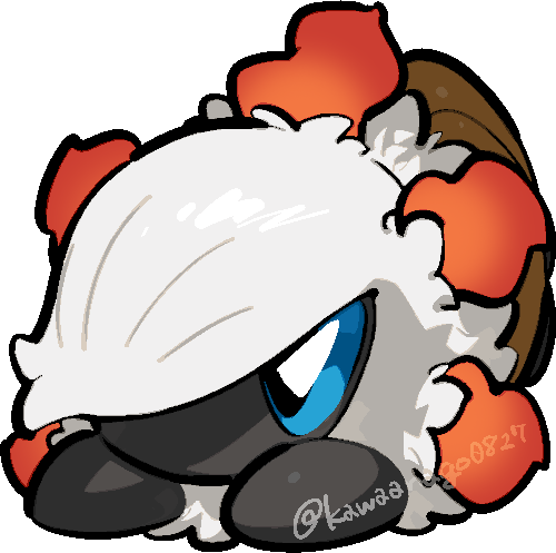 kawaanago, larvesta, nintendo, pokemon, commentary request, lowres, blue eyes, chibi, chibi only, full body, gen 5 pokemon, no humans, pokemon (creature), pokemon focus, solo, transparent background, twitter username