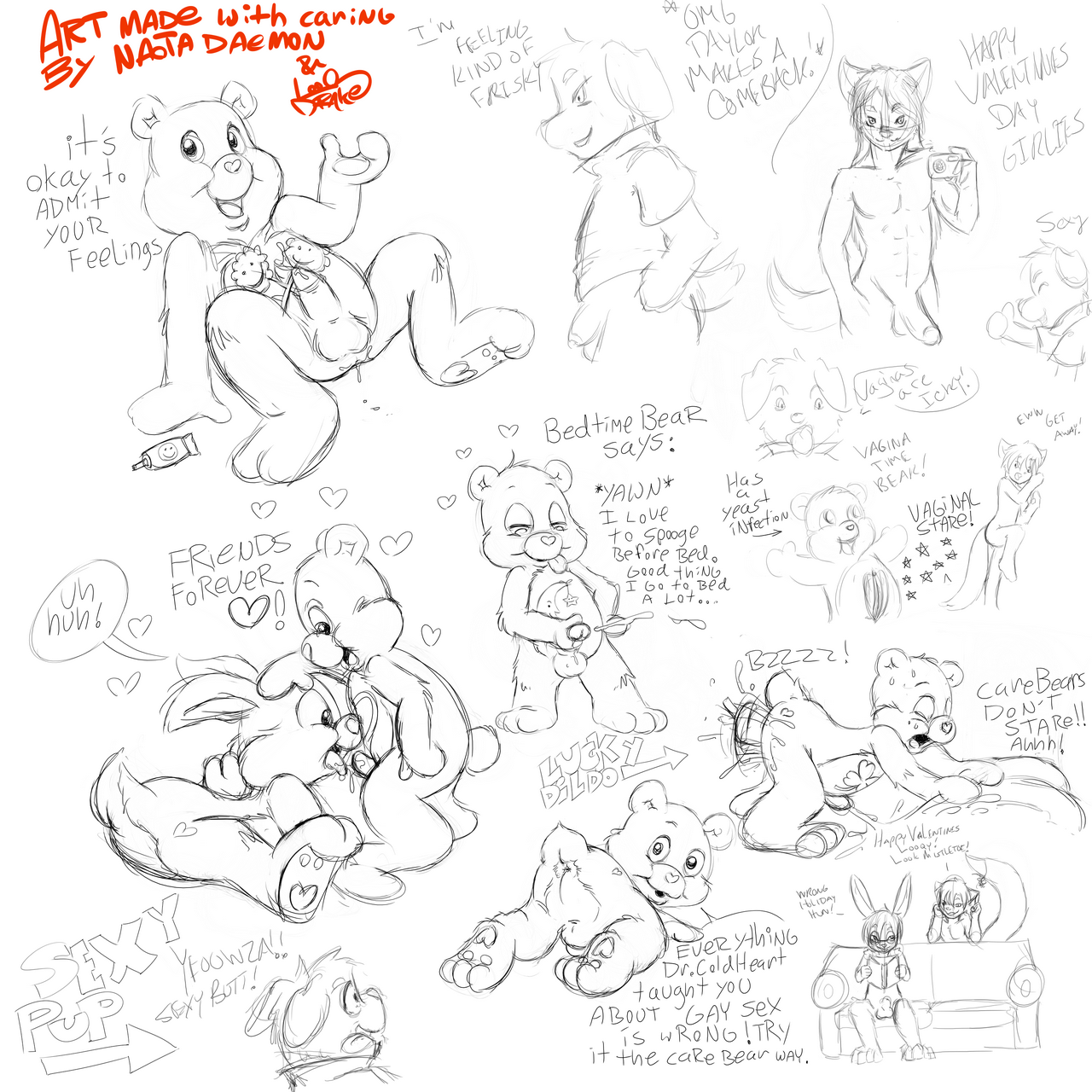 Rule34 – If it exists, there is porn of it / looqdrake, bedtime bear, good luck bear, tenderheart bear / 83367