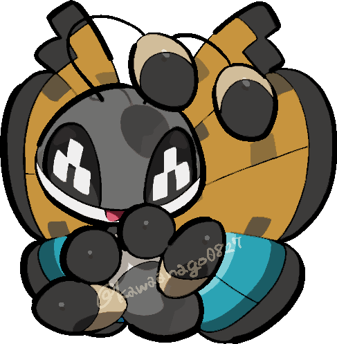 kawaanago, vivillon, vivillon (river), nintendo, pokemon, commentary request, lowres, animal focus, antennae, bug, chibi, chibi only, full body, gen 6 pokemon, insect wings, no humans, open mouth, pokemon (creature), pokemon focus, smile, solo, transparent background, twitter username, wings