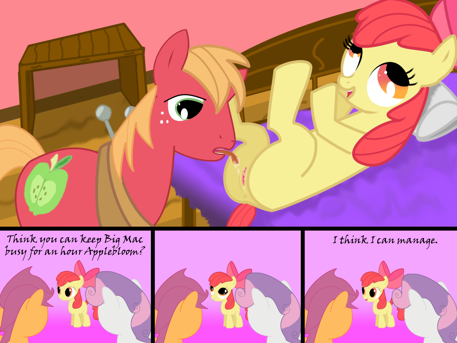Rule34 – If it exists, there is porn of it / apple bloom (mlp), big macintosh, cutie mark crusaders, scootaloo (mlp), sweetie belle (mlp) / 83506