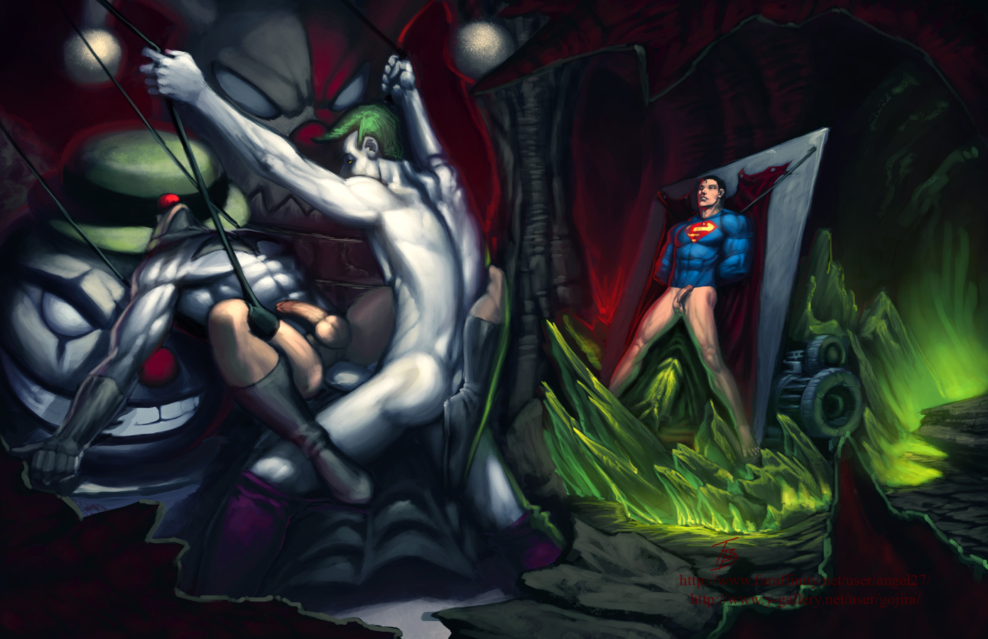 Rule34 – If it exists, there is porn of it / batman, bruce wayne, clark kent, joker, superman / 83519