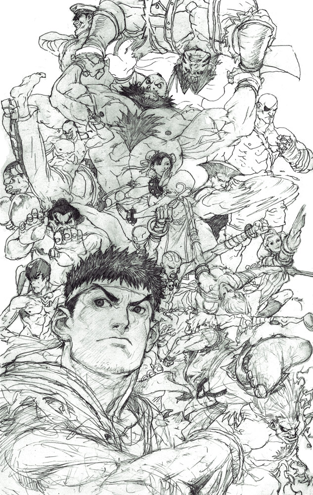 ryu (street fighter), capcom, street fighter, tagme, monochrome