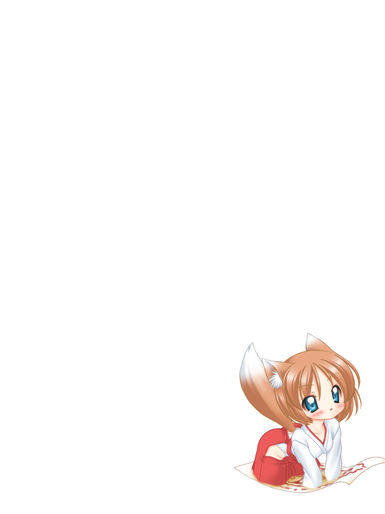 animal ears, blush, japanese clothes, panties, tail, underwear