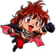 araizumi rui, lina inverse, slayers, lowres, non-web source, 1990s (style), 1girl, chibi, female focus, retro artstyle, solo, transparent background