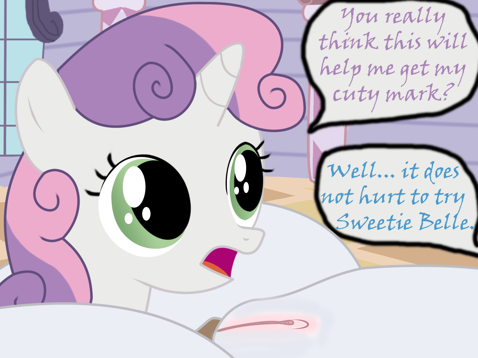 Rule34 – If it exists, there is porn of it / cutie mark crusaders, rarity (mlp), sweetie belle (mlp) / 83855