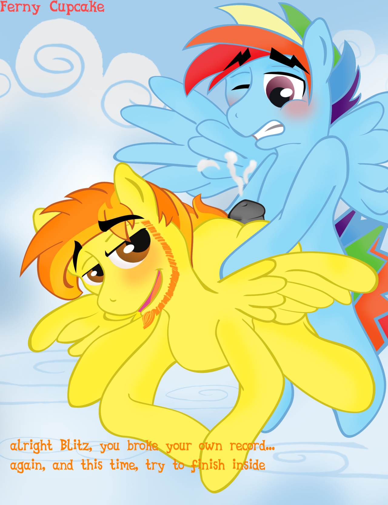 Rule34 – If it exists, there is porn of it / rainbow dash (mlp), spitfire / 83856