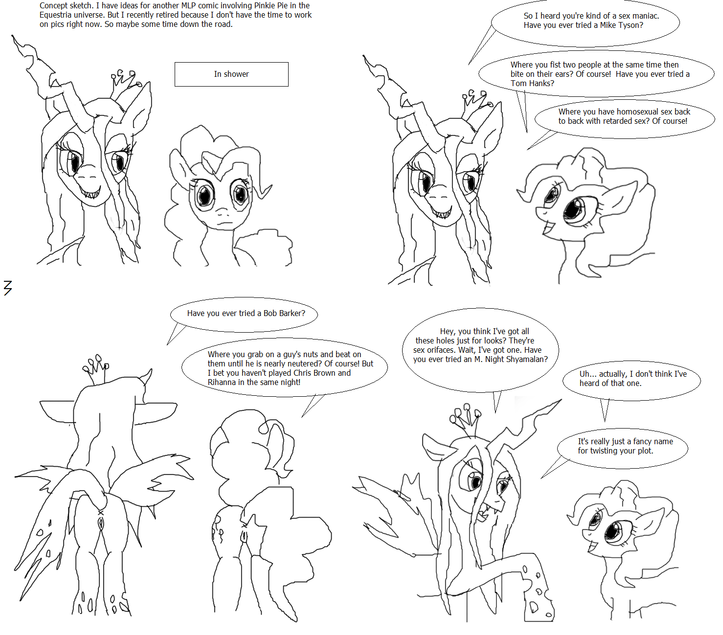 Rule34 – If it exists, there is porn of it / 3pac, pinkie pie (mlp), queen chrysalis / 84092