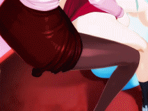 tinkle bell, fujimoto haruna, himesaki orie, tsukiakari no raspberry, animated, animated gif, hybrid animation, lowres, 1futa, 1girl, ass, blue eyes, blue hair, blush, bouncing breasts, bra, breasts, brown hair, buruma, clothed sex, clothes pull, doggystyle, from behind, futa with female, futanari, lingerie, medium breasts, rough sex, sex, sex from behind, shirt pull, skirt, teacher, teacher and student, toilet, underwear, vaginal