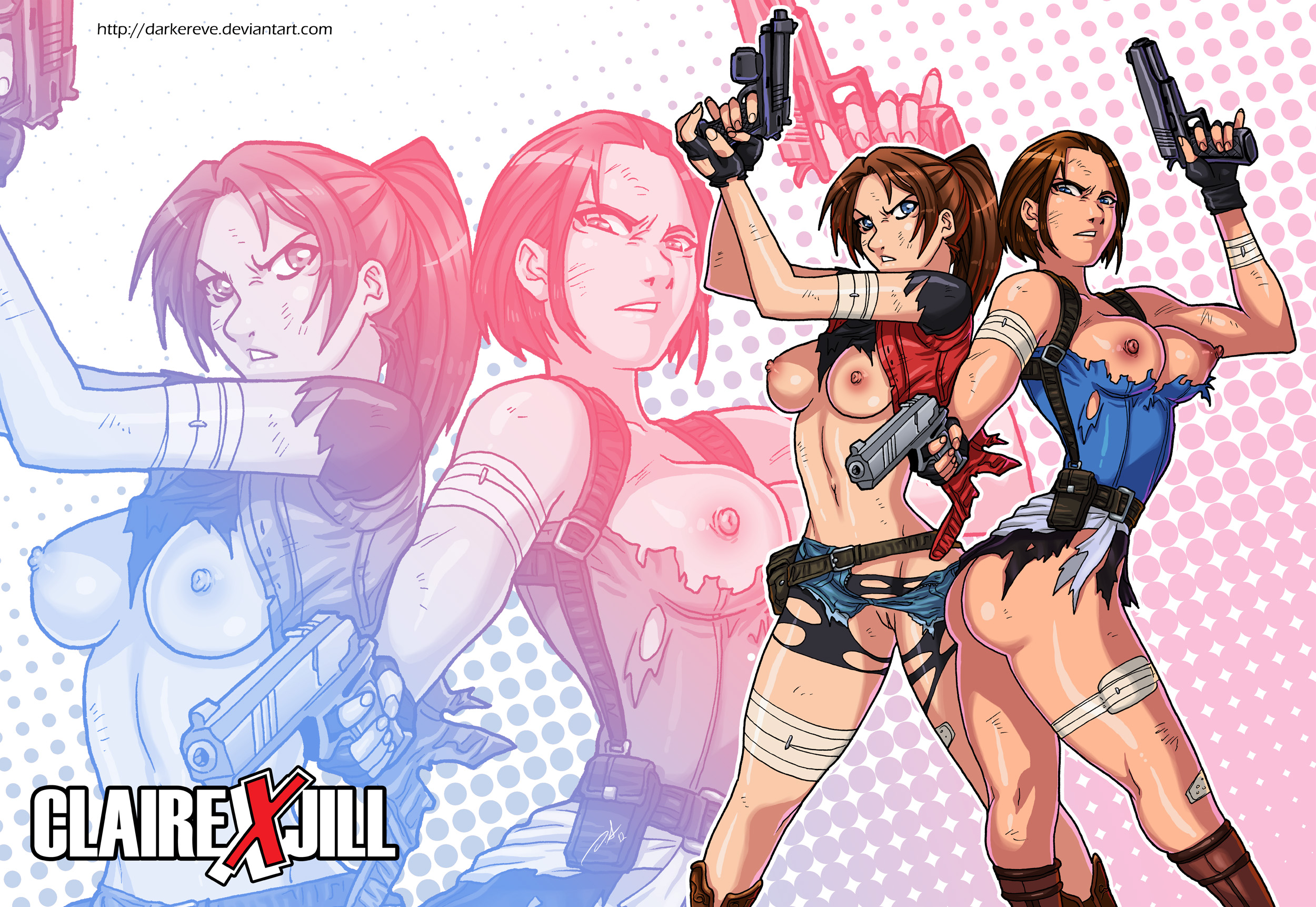 Rule34 – If it exists, there is porn of it / darkereve, claire redfield, jill valentine / 84220
