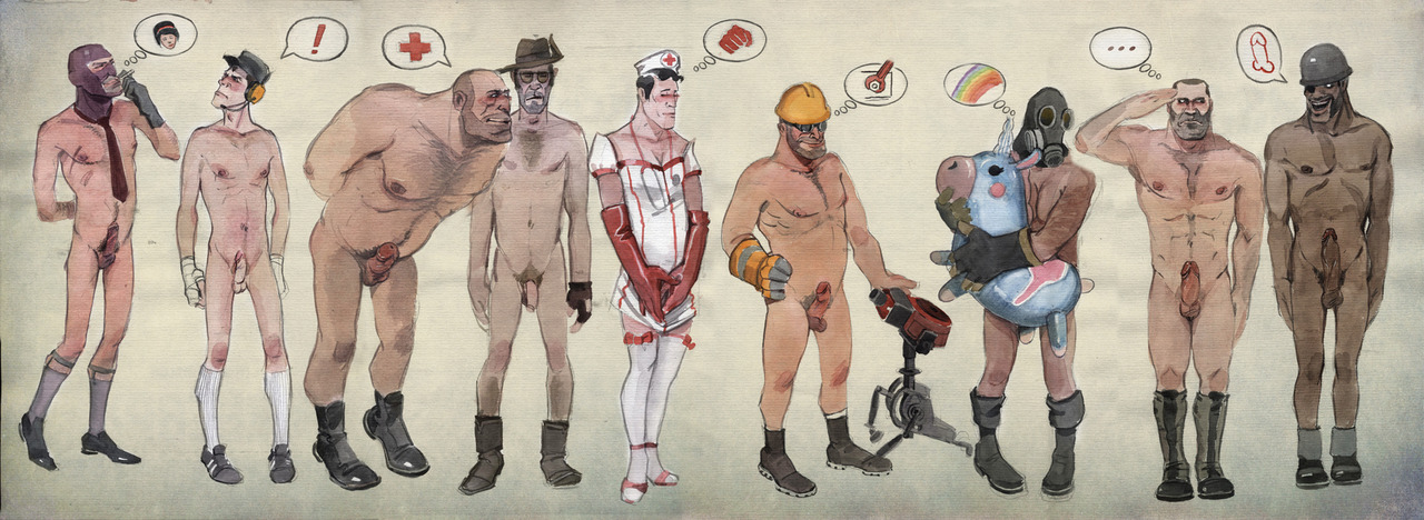 Rule34 – If it exists, there is porn of it / chyringa, demoman, heavy weapons guy, pyro, scout / 84525