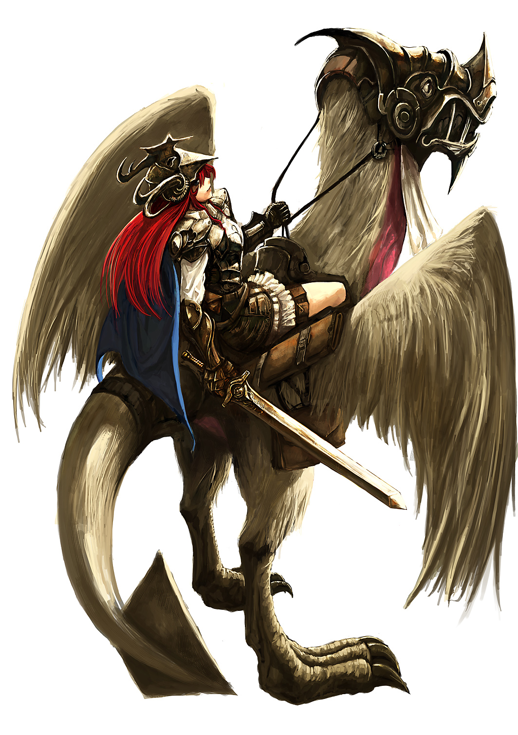 shonensan, highres, tagme, 1girl, female focus, solo, sword, weapon