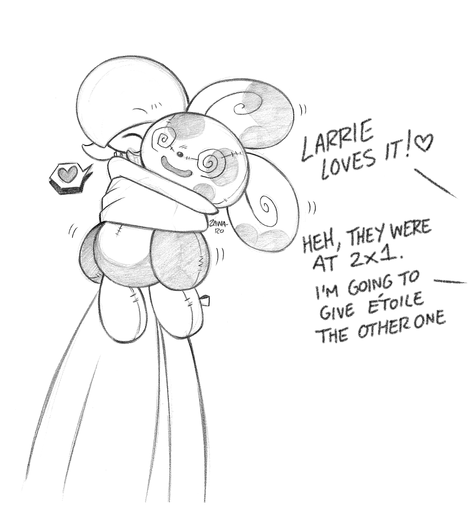 superiordutchsauce, gardevoir, spinda, nintendo, pokemon, highres, 1girl, @ @, artist name, bob cut, closed eyes, dress, gen 3 pokemon, hair over one eye, heart, hugging doll, hugging object, pokemon (creature), signature, simple background, stuffed toy, white background, white dress