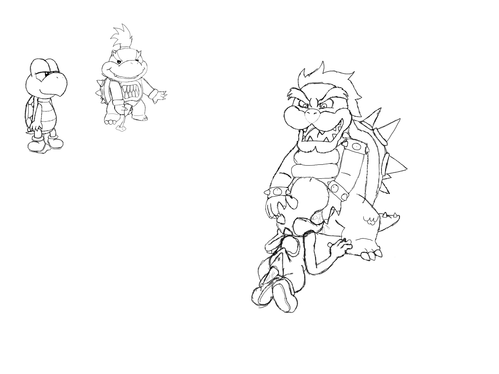Rule34 – If it exists, there is porn of it / bowser, bowser jr, koopa, yoshi / 85137
