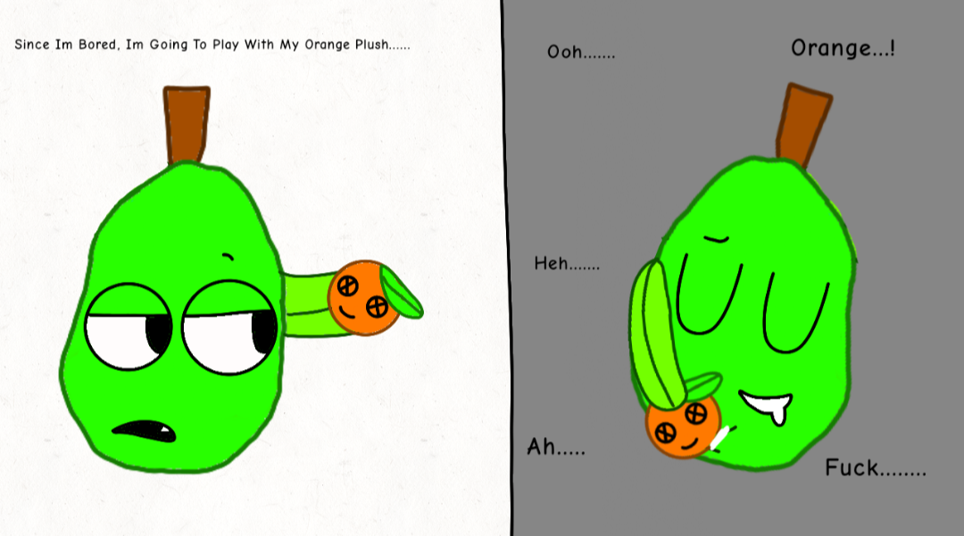 annoying orange (series), non-web source, tagme, 1boy, pear (annoying orange)