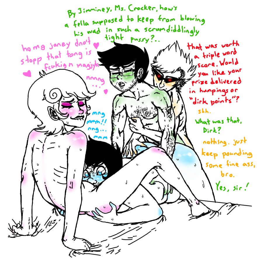 Rule34 – If it exists, there is porn of it / dirk strider, jake english, jane crocker, roxy lalonde / 85327